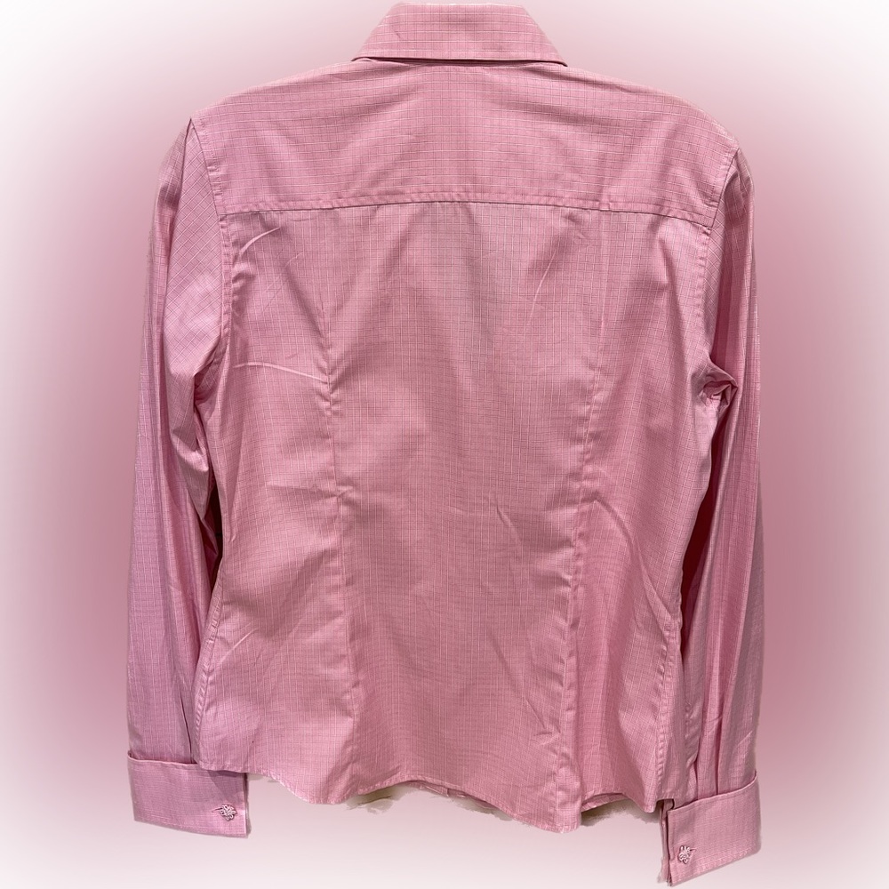 Thomas Pink tailored women’s blouse with French cuffs.